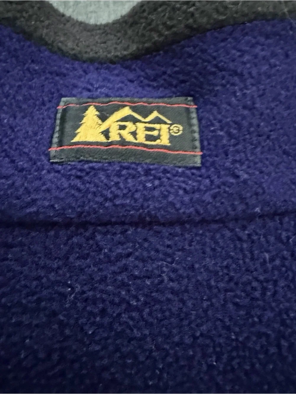 Vintage REI Vest Mens XL Purple Thaw Fleece Made In USA Hiking Outdoor